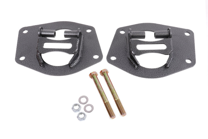 BMR 10-15 5th Gen Camaro Coilover Conversion Kit Rear Upper Mount - Black Hammertone - Bull Strap