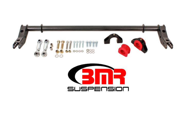 BMR 10-15 5th Gen Camaro Rear Hollow 1.375in Xtreme Anti-Roll Kit - Black Hammertone - Bull Strap