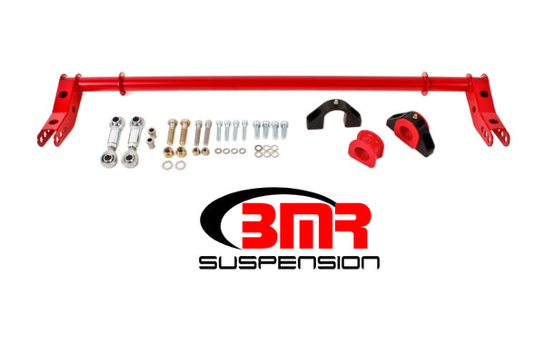 BMR 10-15 5th Gen Camaro Rear Hollow 1.375in Xtreme Anti-Roll Kit - Red - Bull Strap