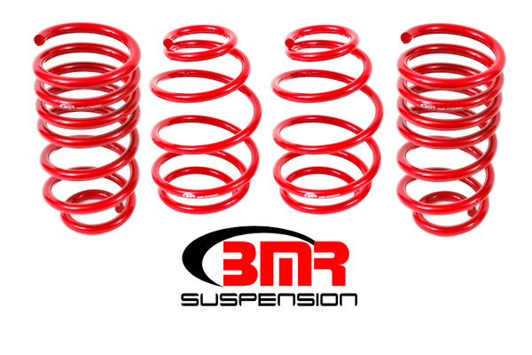 BMR 10-15 5th Gen Camaro V8 Lowering Spring Kit (Set Of 4) - Red - Bull Strap