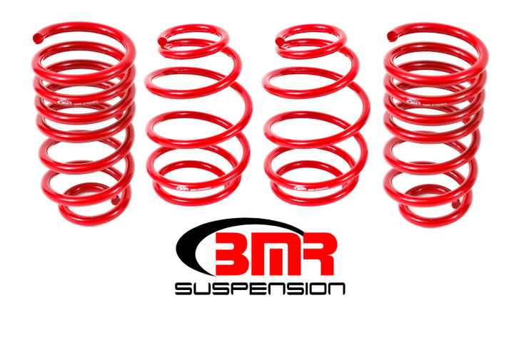 BMR 10-15 5th Gen Camaro V8 Lowering Spring Kit (Set Of 4) - Red - Bull Strap