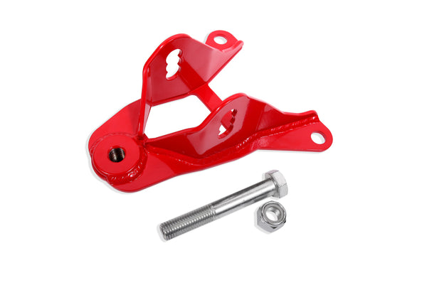BMR 11-14 S197 Mustang Upper Control Arm Mount - Red - Bull Strap