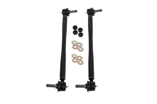BMR 12-15 5th Gen Camaro Front Sway Bar End Link Kit - Black - Bull Strap