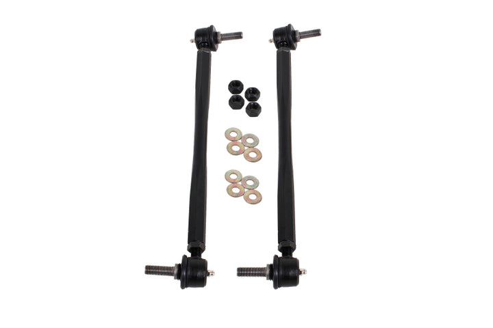 BMR 12-15 5th Gen Camaro Front Sway Bar End Link Kit - Black - Bull Strap