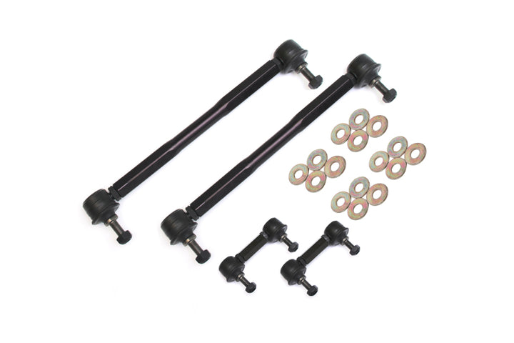 BMR 14-17 Chevy SS Front and Rear Sway Bar End Link Kit - Black - Bull Strap