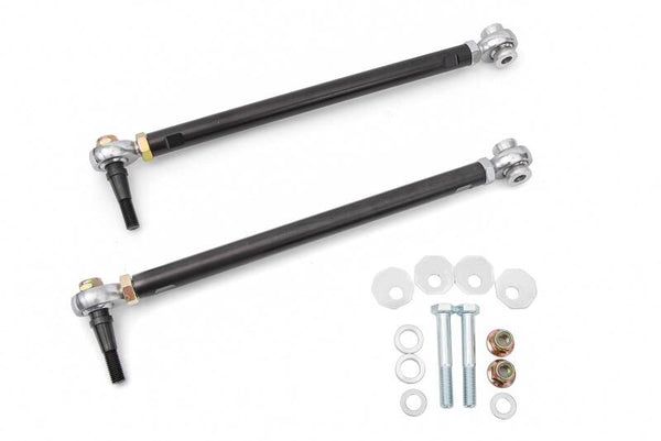 BMR 14-19 Chevrolet Corvette Toe Rods For 15in Conversion Kit - Black Anodized - Bull Strap
