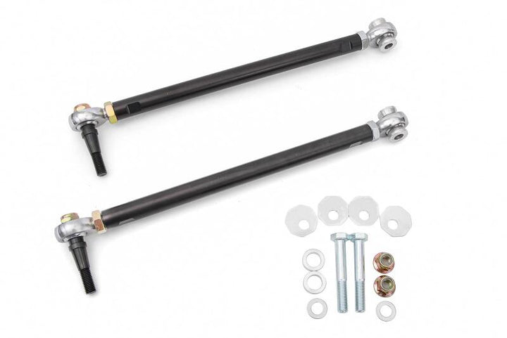 BMR 14-19 Chevrolet Corvette Toe Rods For 15in Conversion Kit - Black Anodized - Bull Strap