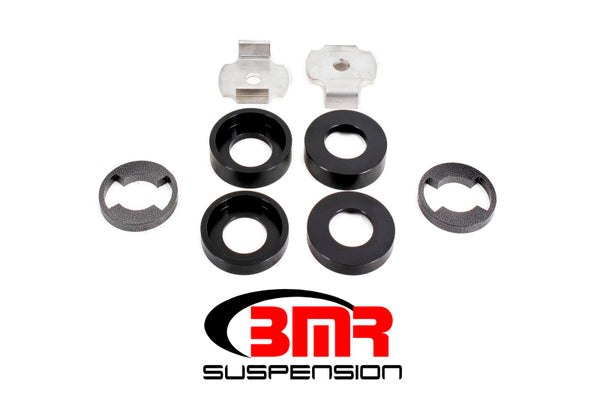 BMR 15-17 S550 Mustang Cradle Bushing Lockout Kit Level 1 - Black - Bull Strap