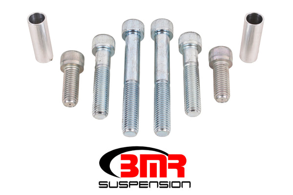 BMR 15-17 S550 Mustang Differential Hardware Upgrade Kit - Zinc plated - Bull Strap
