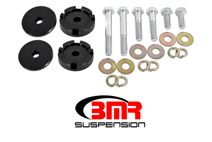 BMR 15-17 S550 Mustang Differential Lockout Bushing Kit - Black - Bull Strap