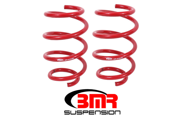 BMR 15-17 S550 Mustang Front Handling Version Lowering Springs - Red - Bull Strap