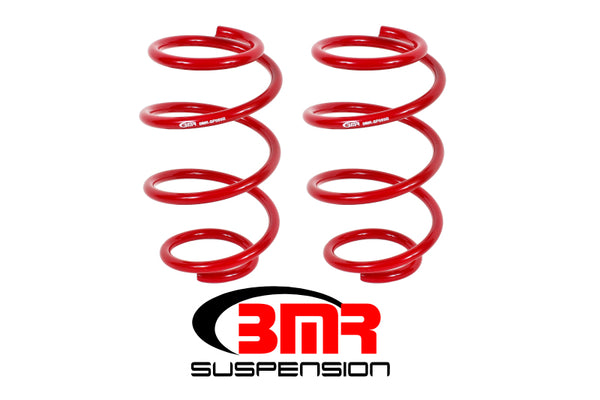 BMR 15-17 S550 Mustang Front Performance Version Lowering Springs - Red - Bull Strap