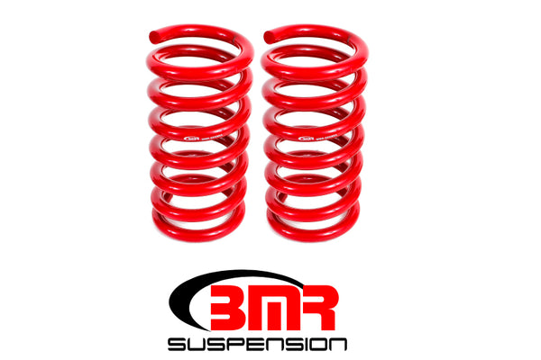 BMR 15-17 S550 Mustang Rear Drag Version Lowering Springs - Red - Bull Strap