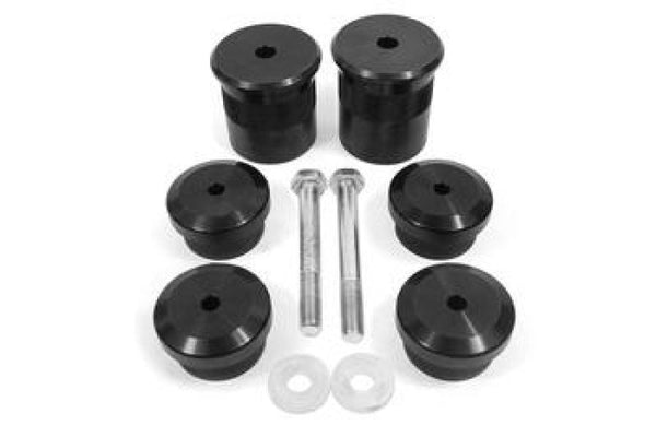 BMR 15-18 Dodge Challenger Aluminum Differential Mount Housing Bushing Kit - Black Anodized - Bull Strap