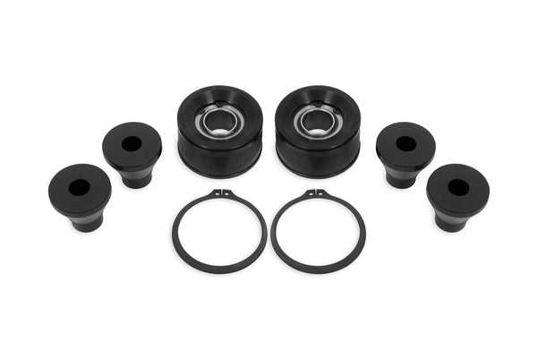 BMR 15-18 Ford Mustang S550 Bearing Kit Front Radius Rod - Black Anodized - Bull Strap