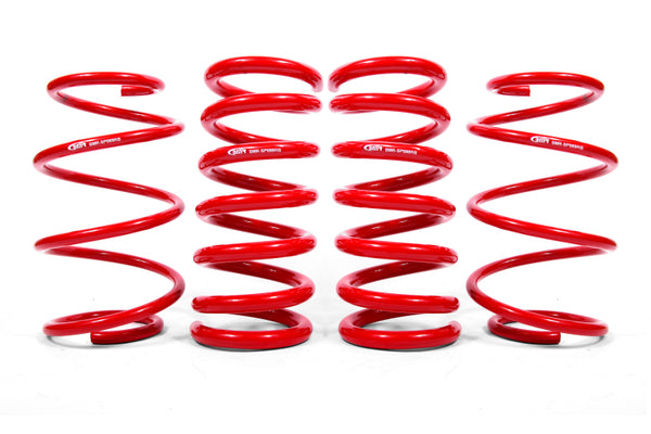 BMR 15-20 Ford Mustang S550 Lowering Spring Kit (Set Of 4) - Red - Bull Strap