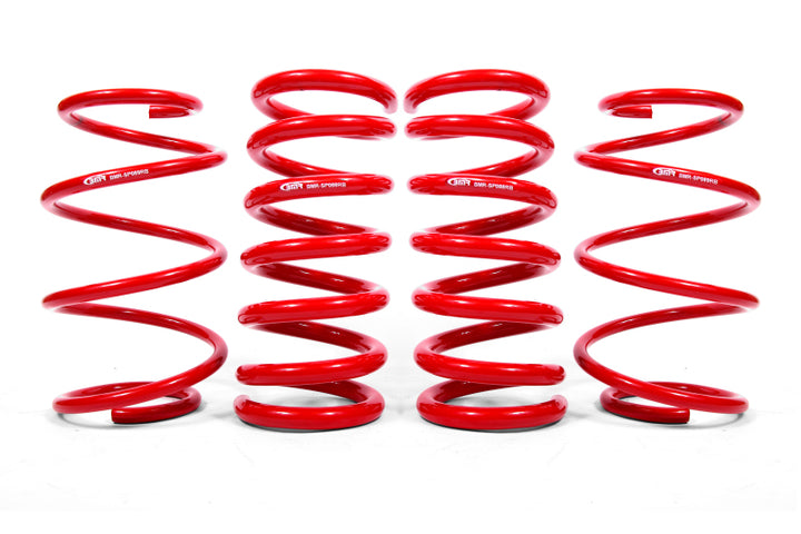 BMR 15-20 Ford Mustang S550 Lowering Spring Kit (Set Of 4) - Red - Bull Strap