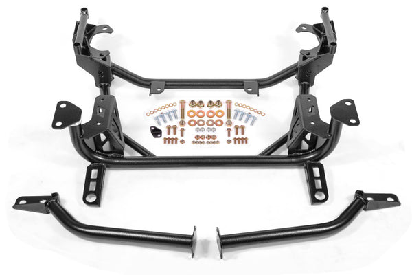 BMR 15-20 Ford Mustang Street Version (DOM) K-Member - Black Hammertone - Bull Strap