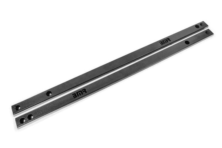 BMR 15-20 S550 Mustang Chassis Jacking Rails (Shorter Tube) - Black Hammertone - Bull Strap