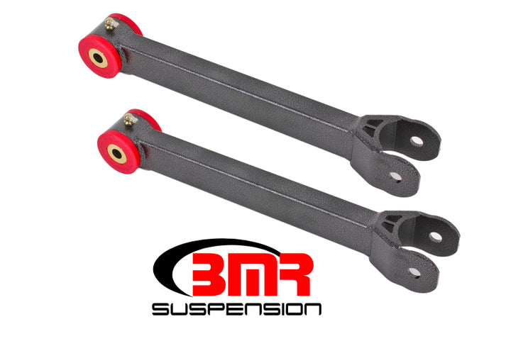 BMR 16-17 6th Gen Camaro Non-Adj. Lower Trailing Arms (Polyurethane) - Black Hammertone - Bull Strap