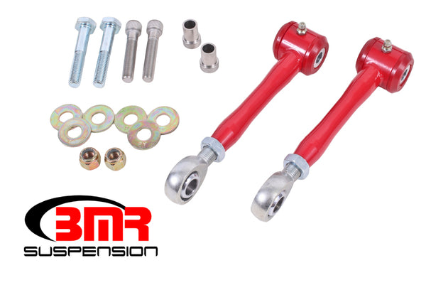 BMR 16-17 6th Gen Camaro Rear Sway Bar End Link Kit - Red - Bull Strap