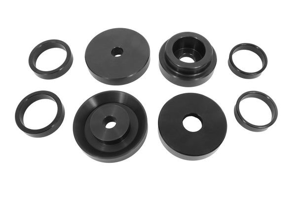 BMR 2008-2018 Challenger Rear Cradle Lockout Bushing Kit - Black Anodized - Bull Strap