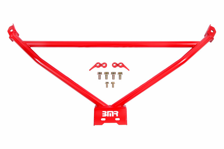 BMR 78-87 G-Body Front Reinforcement Chassis Brace Red - Bull Strap