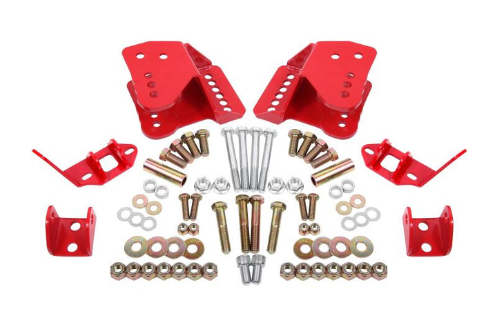 BMR 78-87 G-Body Rear Coilover Conversion Kit - Red - Bull Strap
