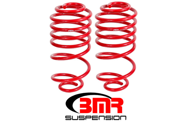 BMR 78-87 G-Body Rear Lowering Springs - Red - Bull Strap