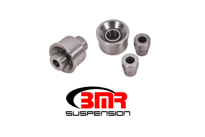 BMR 79-04 Ford Mustang 8.8in Differential Bearing Kit Spherical Bearings Stainless Steel Housing - Bull Strap