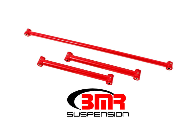 BMR 82-02 3rd Gen F-Body Non-Adj. Rear Suspension Kit (Polyurethane) - Red - Bull Strap