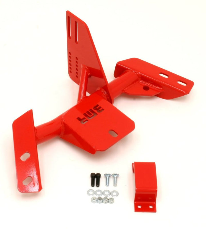 BMR 84-92 3rd Gen F-Body Torque Arm Relocation Crossmember TH350 / PG - Red - Bull Strap