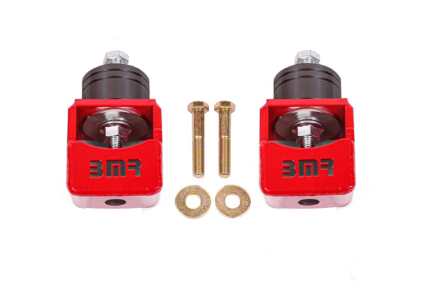 BMR Chevy SS and Pontiac G8 Motor Mount Kit (Solid Bushings) Red - Bull Strap