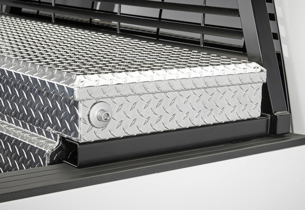 BackRack 2017+ Superduty Aluminum Body Toolbox 21in No Drill Hardware Kit - Bull Strap