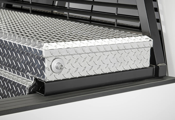 BackRack 2017+ Superduty Aluminum Body Toolbox 21in No Drill Hardware Kit - Bull Strap