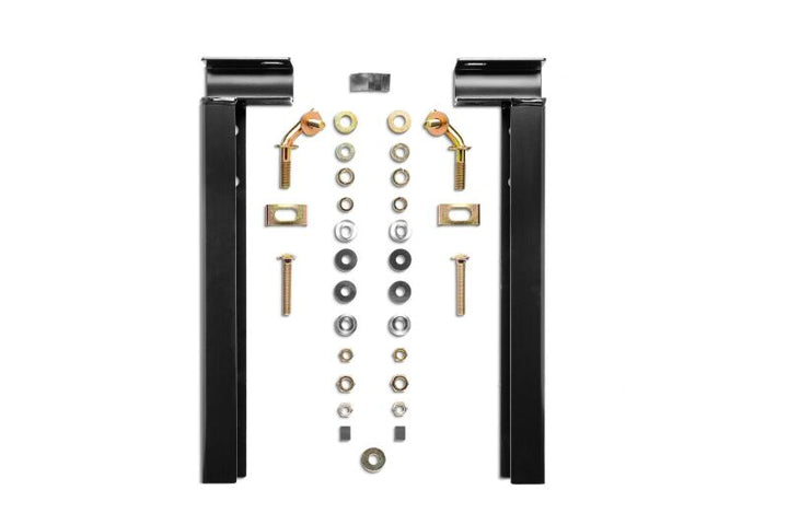 BackRack 2017+ Superduty Aluminum Body Toolbox 21in No Drill Hardware Kit - Bull Strap