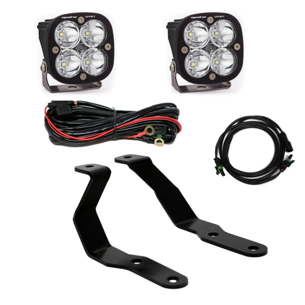 Baja Designs 2019+ Ford Ranger Squadron Sport A-Pillar Kit - Bull Strap