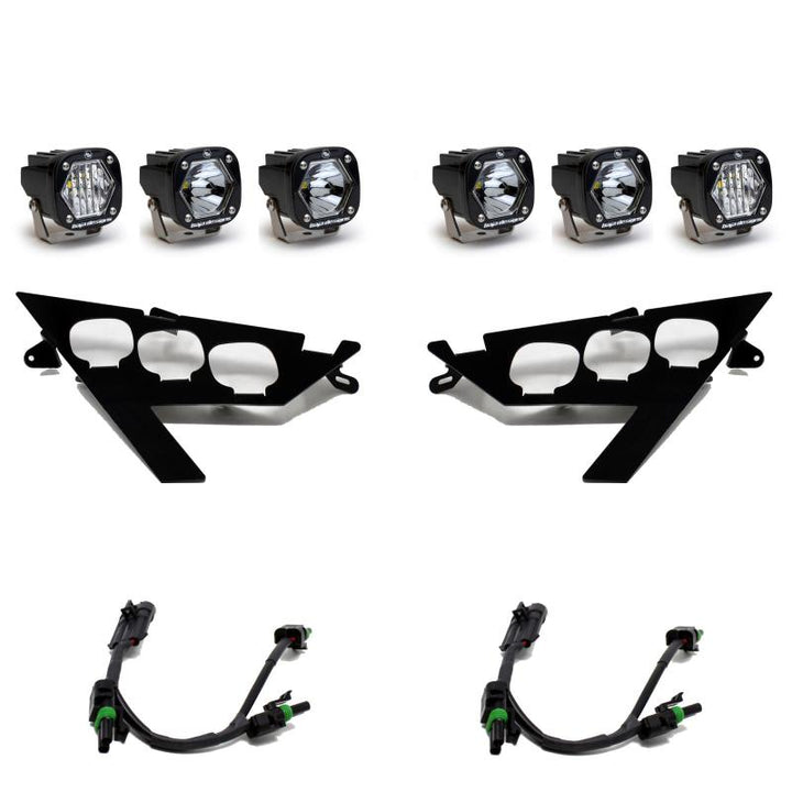 Baja Designs 2020+ RZR Pro XP Headlight Kit For Polaris RZR Pro XP Unlimited - Bull Strap
