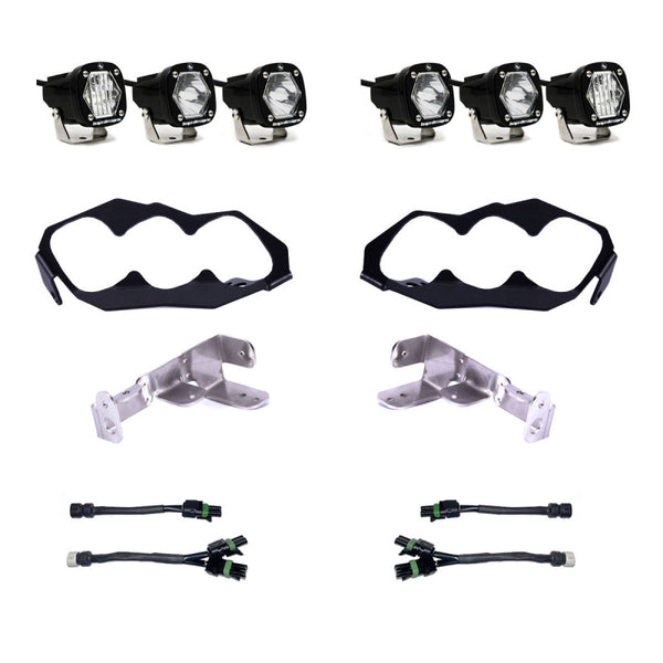 Baja Designs 2024+ Can-Am Maverick R S1 Headlight Kit - Bull Strap