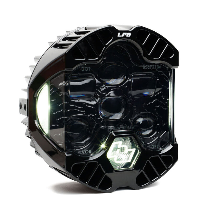 Baja Designs DOT LP6 LED Auxiliary Light Pod (Clear DRL) - Single - Bull Strap