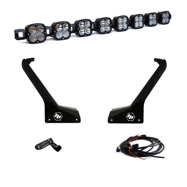 Baja Designs Jeep JL/JT Roof Bar LED Light Kit 8 XL Linkable - Bull Strap