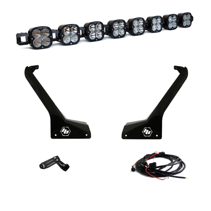 Baja Designs Jeep JL/JT Roof Bar LED Light Kit 8 XL Linkable - Bull Strap