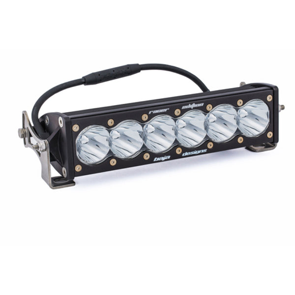 Baja Designs OnX6 Racer Edition High Speed Spot 10in LED Light Bar - Bull Strap