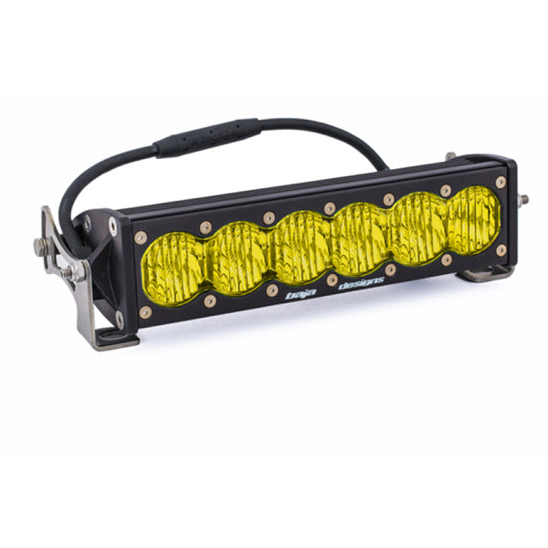 Baja Designs OnX6 Wide Driving 10in LED Light Bar - Amber - Bull Strap