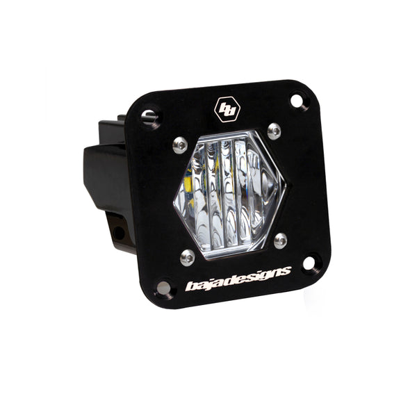 Baja Designs S1 Wide Cornering LED Clear Flush Mount Light Pod - Bull Strap