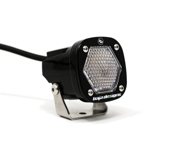 Baja Designs S1 Work/Scene LED Light w/ Mounting Bracket Single - Bull Strap