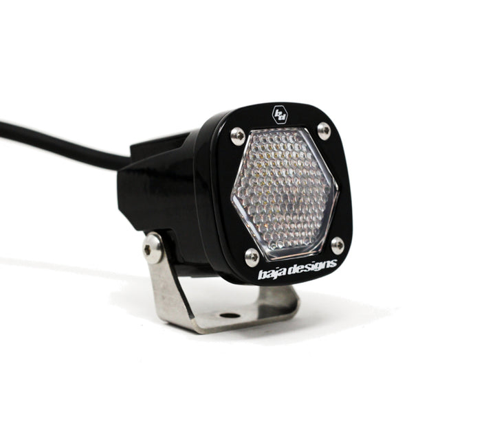 Baja Designs S1 Work/Scene LED Light w/ Mounting Bracket Single - Bull Strap