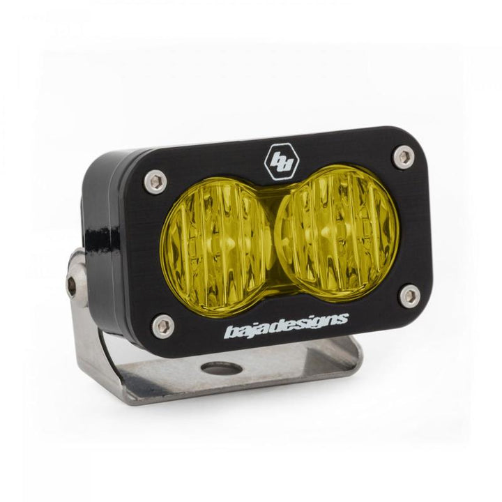 Baja Designs S2 Pro Wide Cornering Pattern LED Light - Amber - Bull Strap