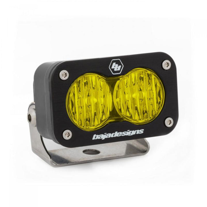 Baja Designs S2 Sport Wide Cornering Pattern LED Work Light - Amber - Bull Strap