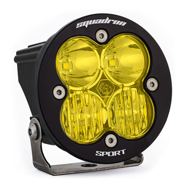 Baja Designs Squadron R Sport Driving/Combo Pattern LED Light Pod - Amber - Bull Strap